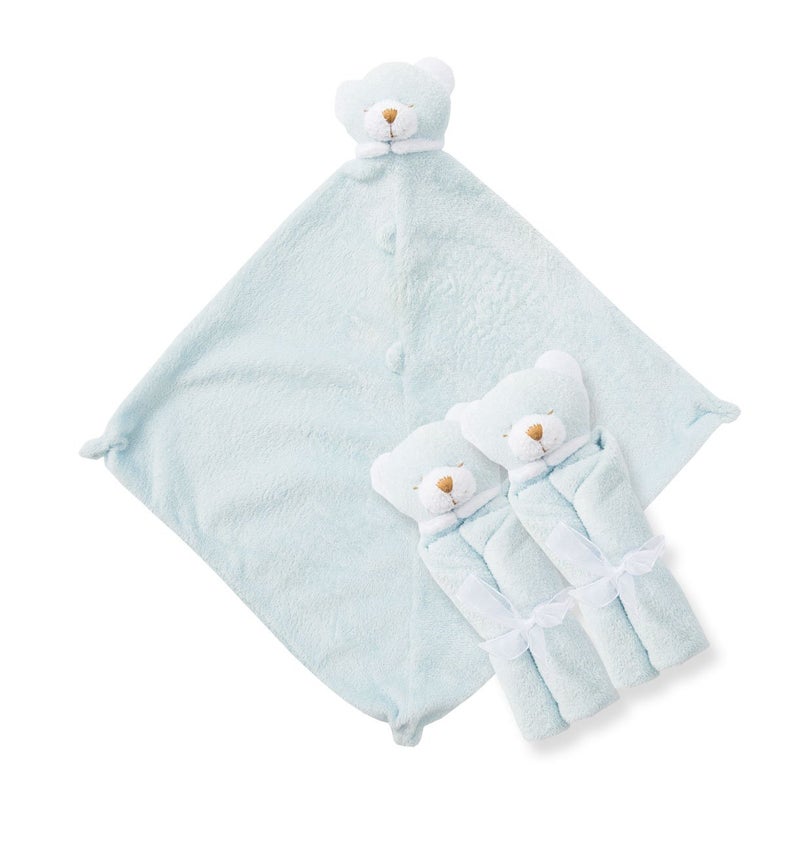 Angel Dear Three of A Kind Blankie, Blue Bear - Image 2